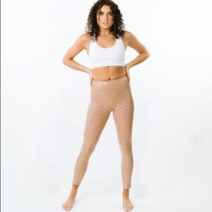 Zyia Gold Leopard Light n Tight Hi-Rise Leggings